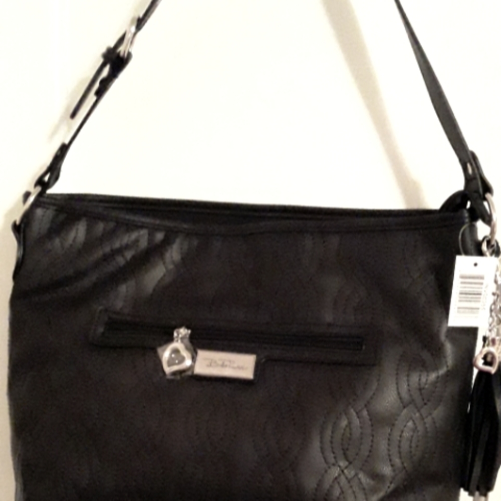 NWT Betta Russo large black shoulder bag.